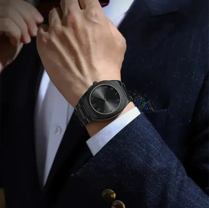 Aura – Black Arabic Dial Stainless Steel