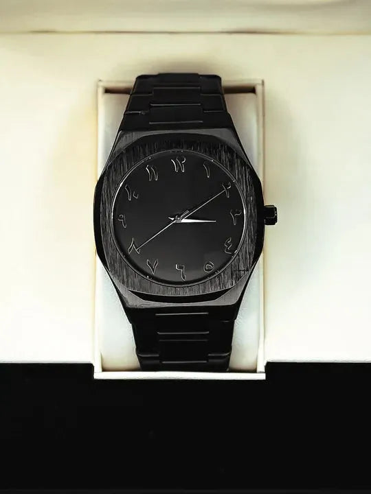 Aura – Black Arabic Dial Stainless Steel
