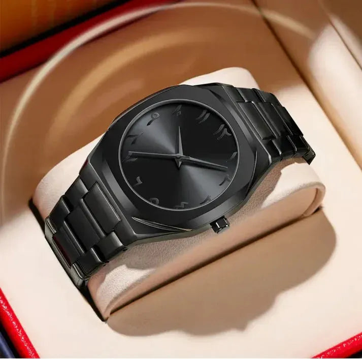 Aura – Black Arabic Dial Stainless Steel