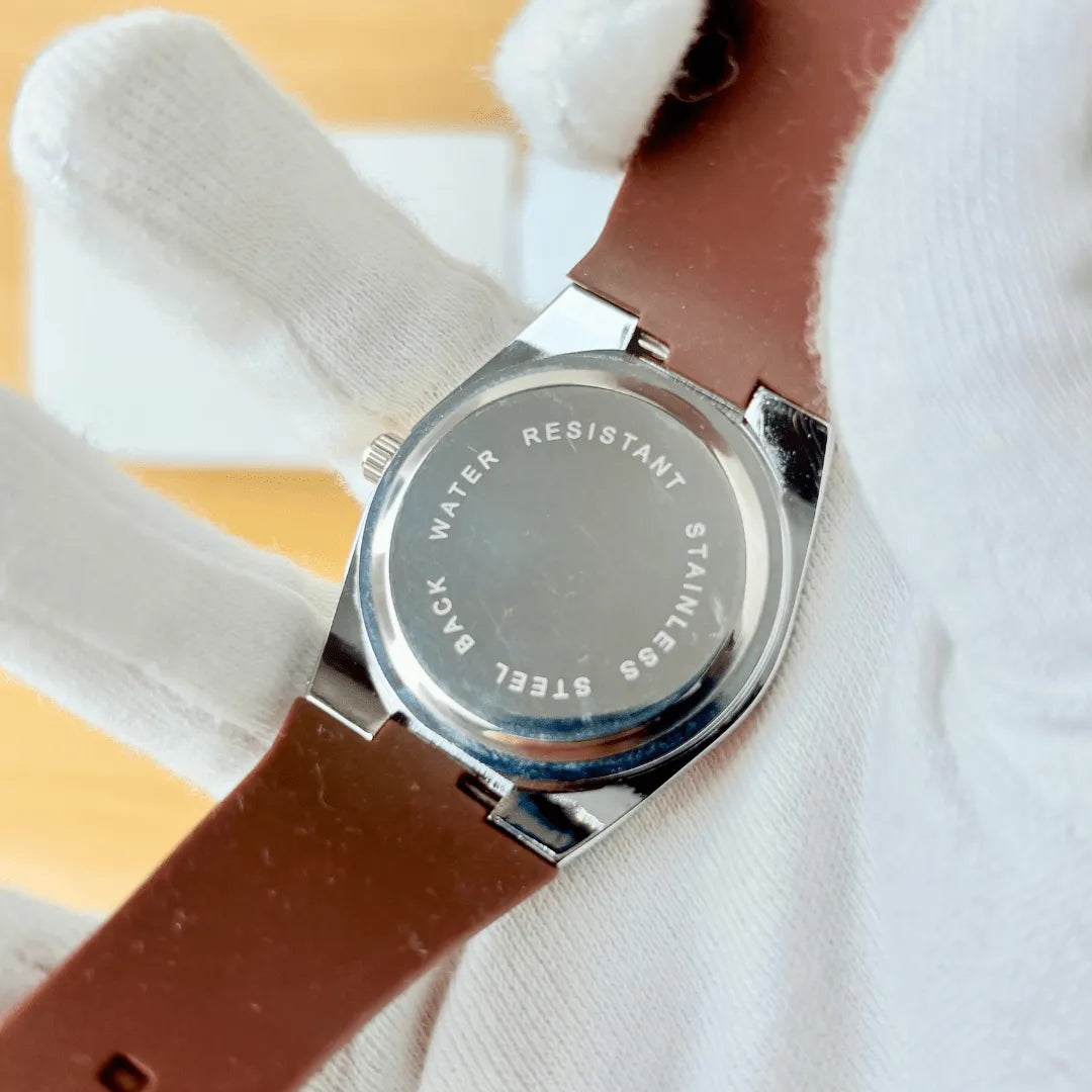 Tissot PRX Gold Dial – Brown Strap