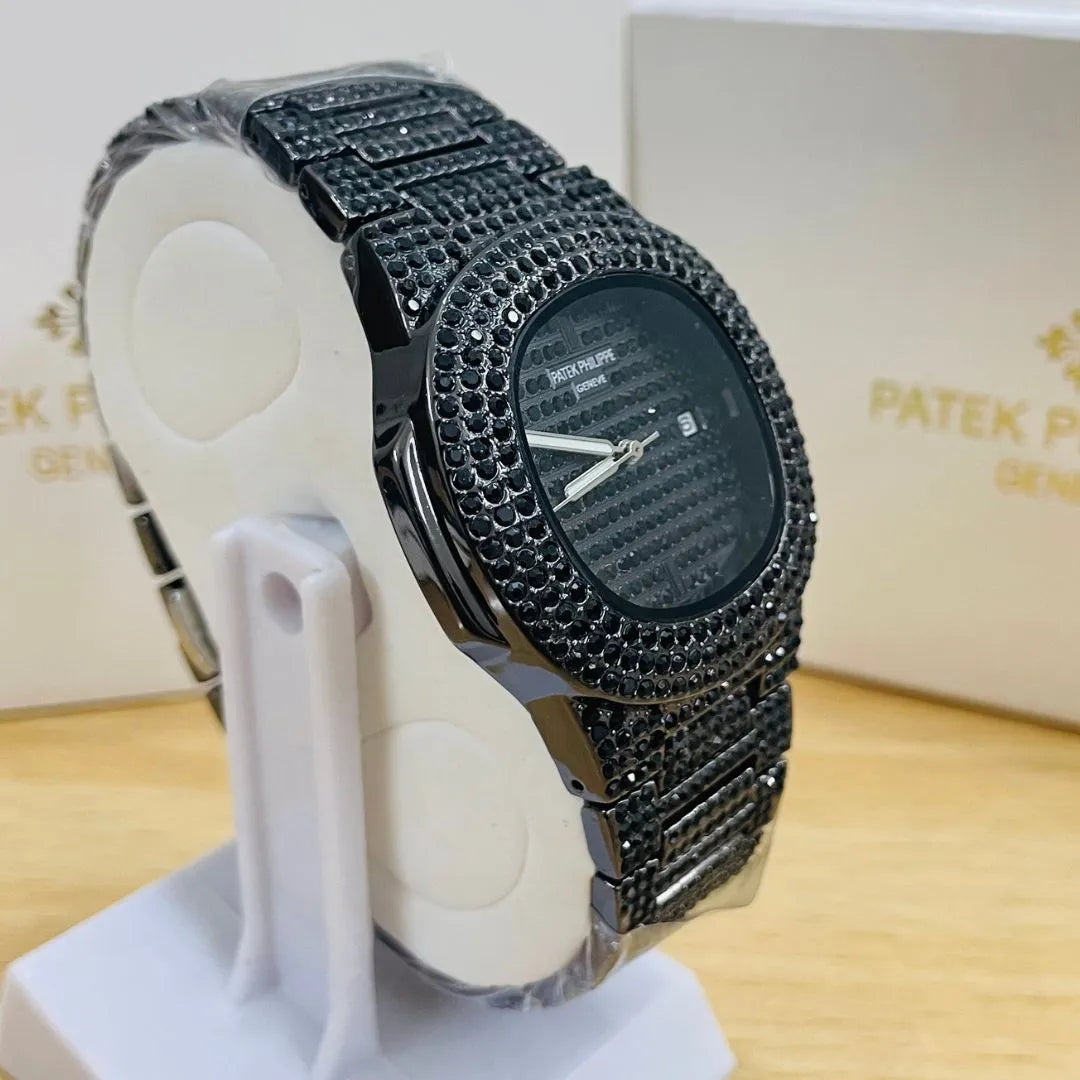 PKP Iced Out Full Black Watch