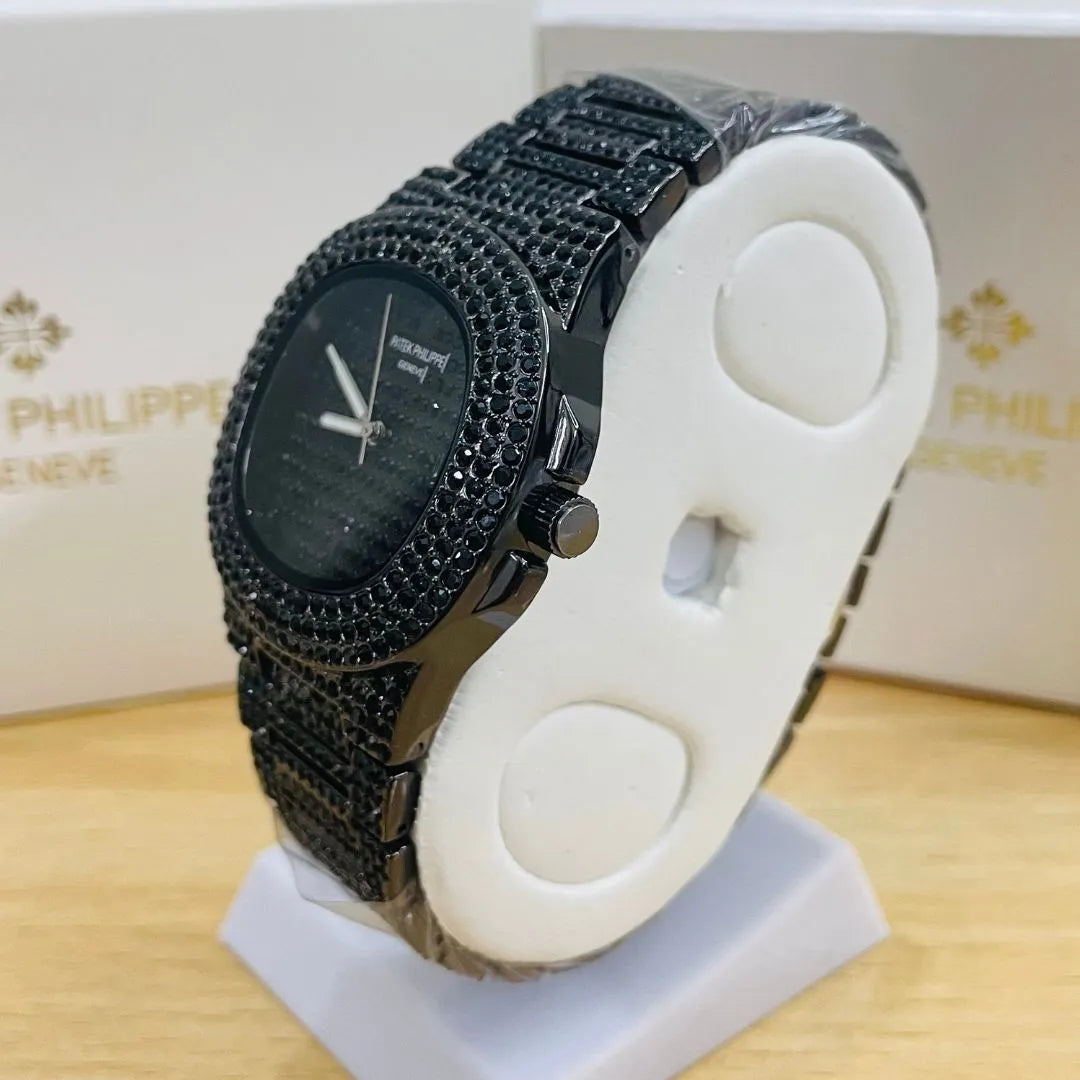 PKP Iced Out Full Black Watch