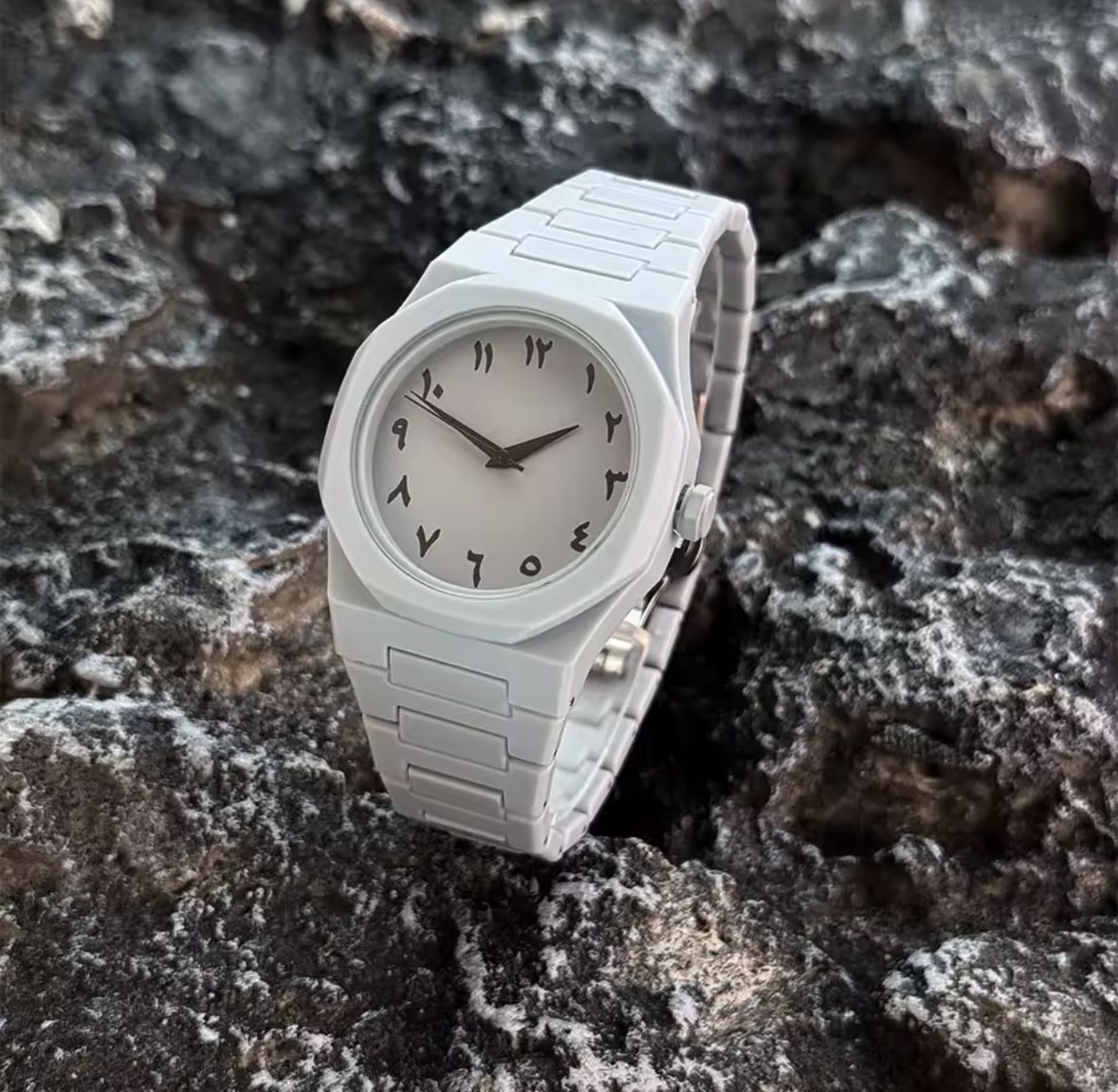Aura – White Arabic Dial