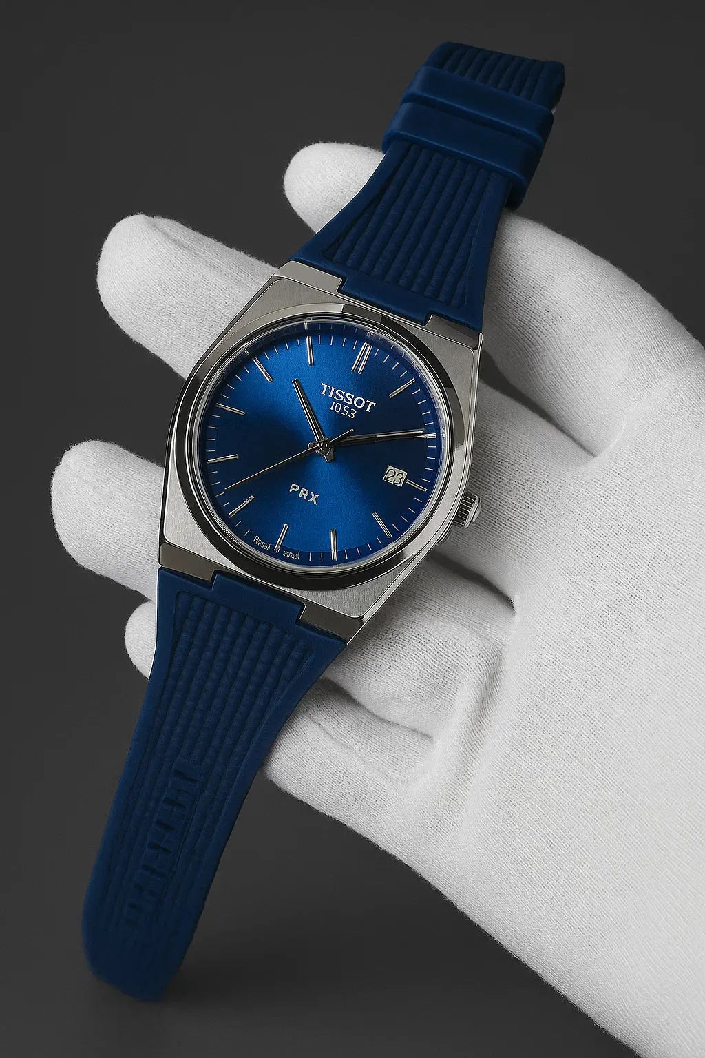 Tissot PRX Royal Blue – Rubber Strap